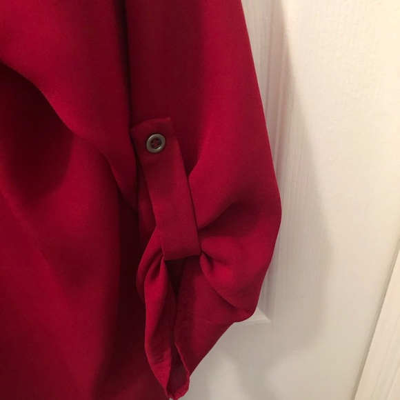 Red work blouse - Picture 3 of 3